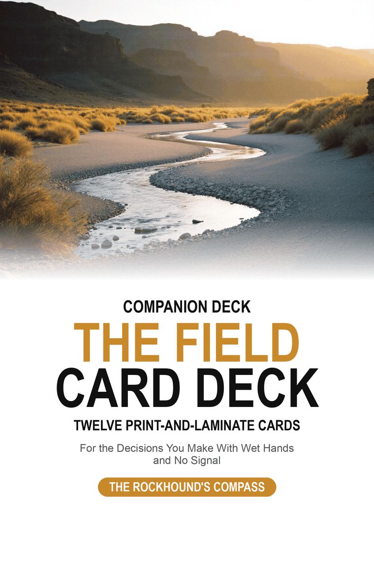 The Field Card Deck — twelve print-and-laminate cards
